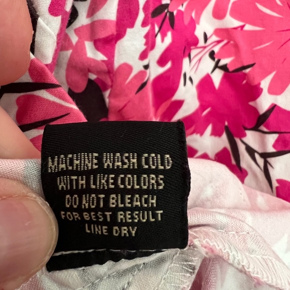 SPRING BLAZER JACKET PRETTY PINK BLACK AND WHITE FLORAL PRINT SIZE L - Picture 4 of 6